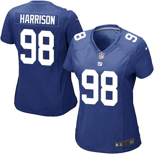 Women's Game Damon Harrison Nike Jersey Royal Blue Home - #98 NFL New York Giants